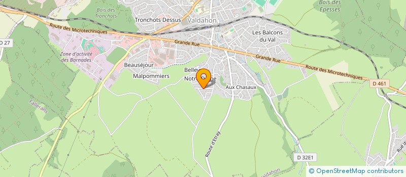 localisation de l'entreprise SCI LES JOURS BLEUS  VALDAHON