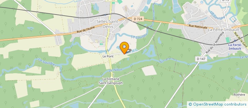 localisation de l'entreprise SCI LES JOURS DE BONHEUR à SELLES-SAINT-DENIS