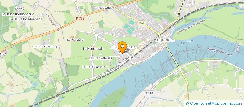 localisation de l'entreprise SCI LES JOUSSELINS  INGRANDES-LE-FRESNE-SUR-LOIRE