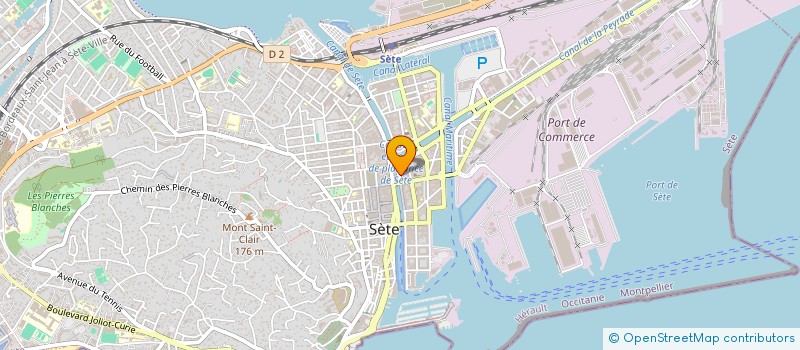 localisation de l'entreprise SCI LES JOUTES  SETE