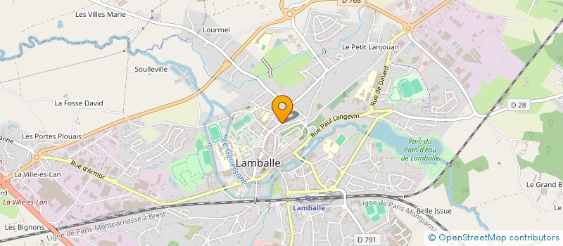 localisation de l'entreprise SCI LES JOYAUX  LAMBALLE-ARMOR