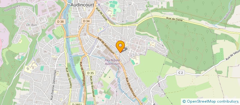 localisation de l'entreprise SCI LES JUM'S  AUDINCOURT