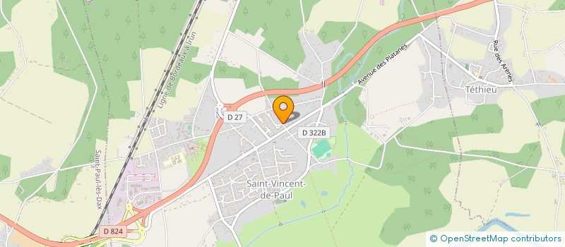 localisation de l'entreprise SCI LES JUMEAUX  SAINT-VINCENT-DE-PAUL