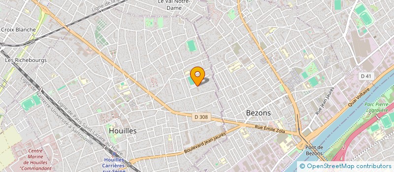 localisation de l'entreprise SCI LES JUMEAUX  HOUILLES