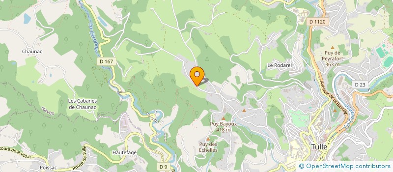 localisation de l'entreprise SCI LES JUMEAUX  TULLE