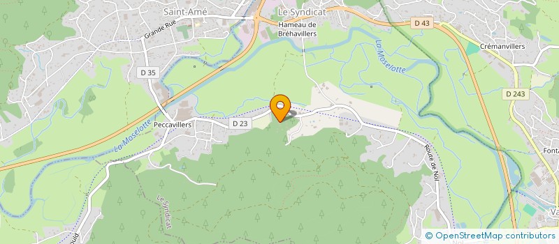 localisation de l'entreprise SCI LES JUMEAUX  LE SYNDICAT