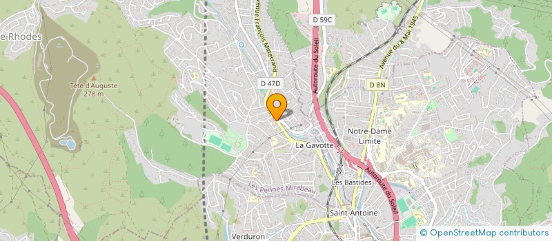 localisation de l'entreprise SCI LES JUMELLES à LES PENNES MIRABEAU