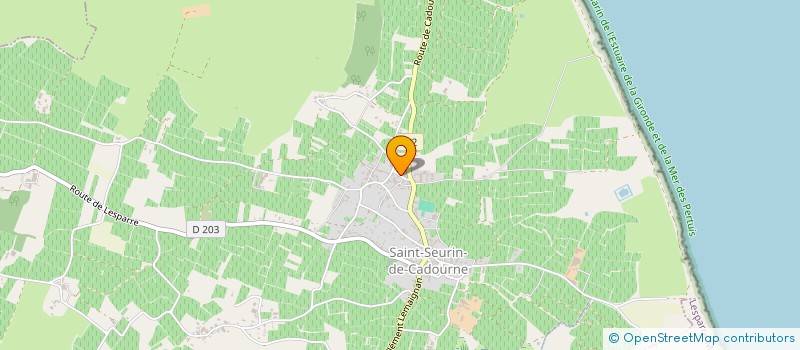 localisation de l'entreprise SCI LES JUMELLES  SAINT-SEURIN-DE-CADOURNE