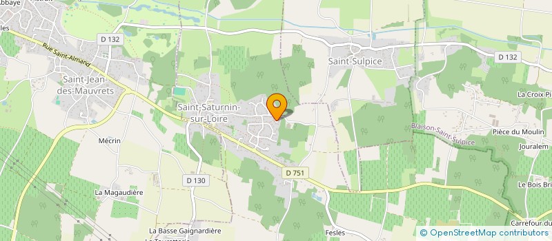 localisation de l'entreprise SCI LES JUMELLES à GENNES-VAL-DE-LOIRE