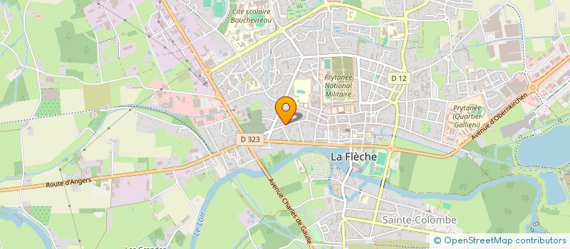 localisation de l'entreprise SCI LES JUMELLES  LA FLECHE