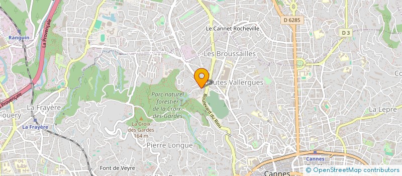 localisation de l'entreprise SCI LES JUMELLES  CANNES