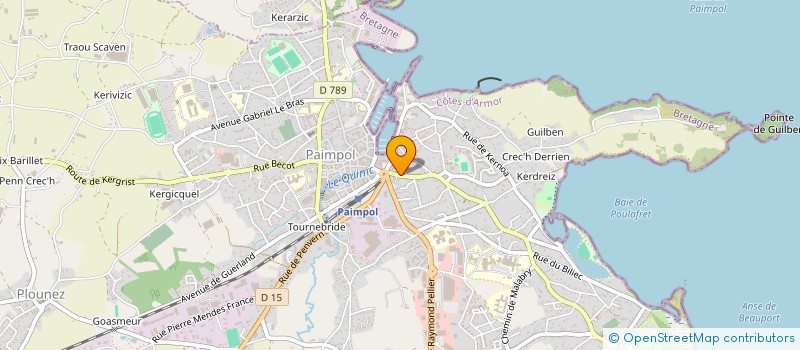 localisation de l'entreprise SCI LES JUMELLES  PAIMPOL