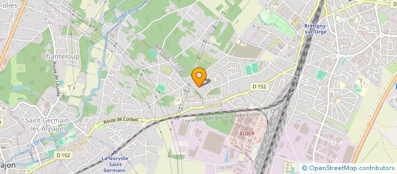 localisation de l'entreprise SCI LES JUMELLES à BRETIGNY-SUR-ORGE