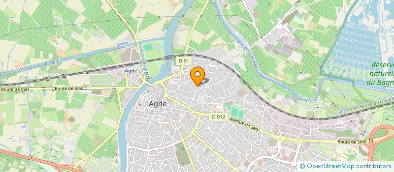 localisation de l'entreprise SCI LES KAKIS  AGDE