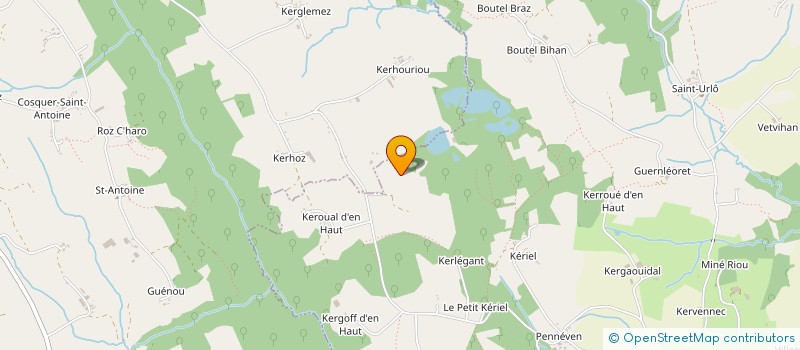 localisation de l'entreprise SCI LES KAOLINS  LANVENEGEN