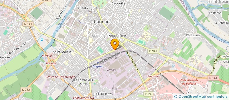 localisation de l'entreprise SCI LES KENTS à COGNAC