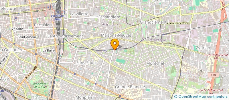 localisation de l'entreprise SCI LES KEYS  LYON 3EME