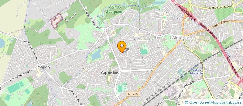 localisation de l'entreprise SCI LES KINETTES CSF  PESSAC