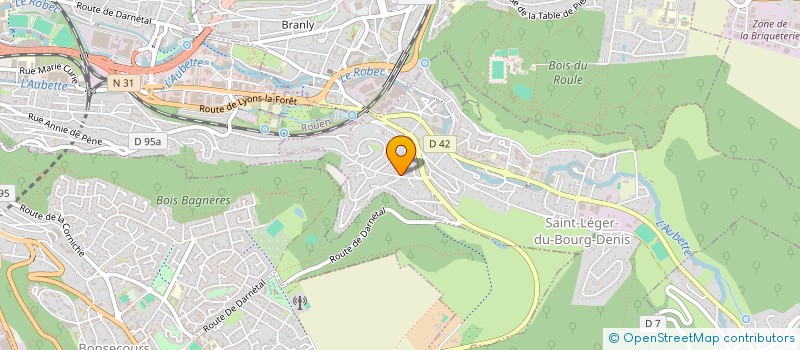 localisation de l'entreprise SCI LES KIWIS  SAINT-LEGER-DU-BOURG-DENIS