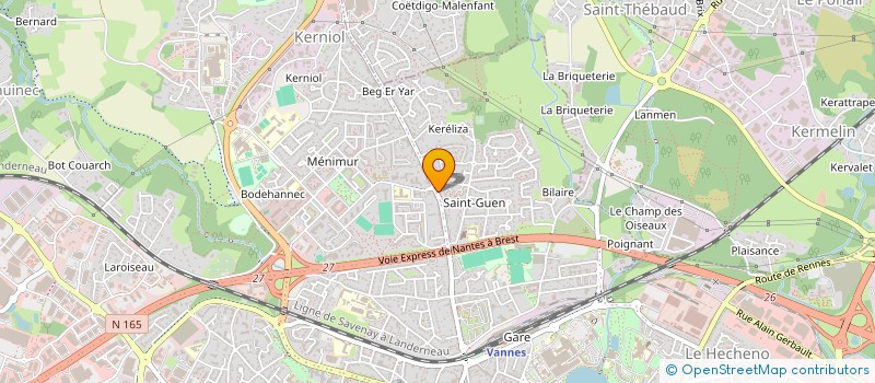 localisation de l'entreprise SCI LES KORRIGANS à VANNES
