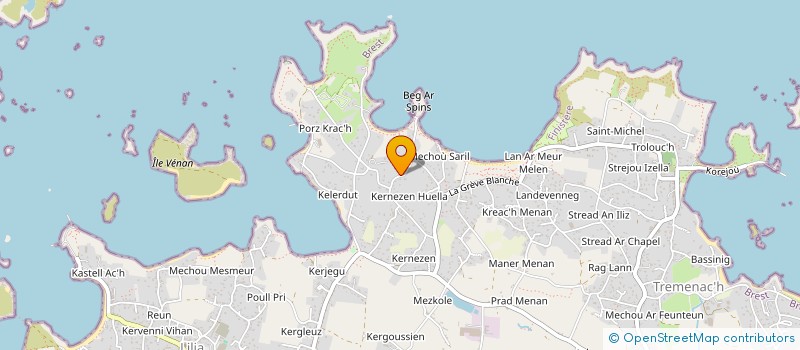 localisation de l'entreprise SCI LES KORRIGANS  PLOUGUERNEAU