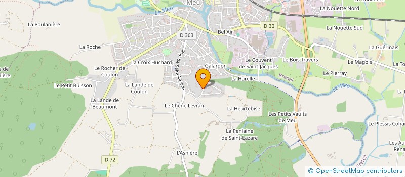 localisation de l'entreprise SCI LES KORRIGANS  MONTFORT-SUR-MEU