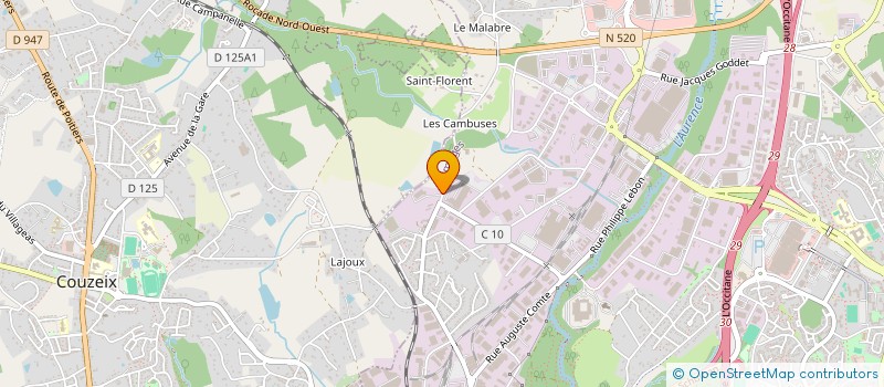 localisation de l'entreprise SCI LES LACHERES à LIMOGES