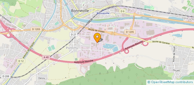 localisation de l'entreprise SCI LES LACS  BONNEVILLE