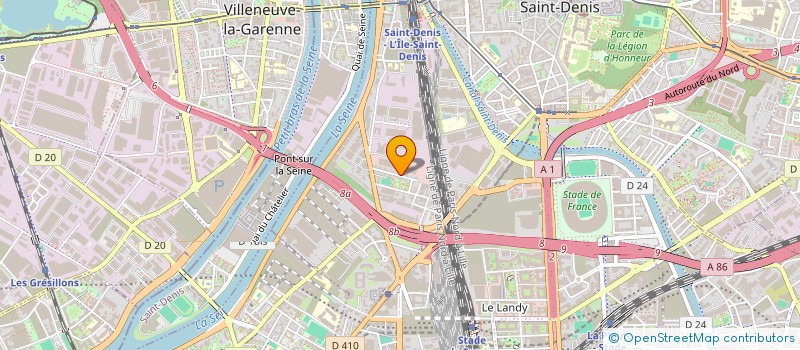 localisation de l'entreprise SCI LES LACS  SAINT-DENIS