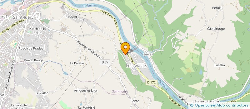 localisation de l'entreprise SCI LES LAITIERS  SAINT-JUERY