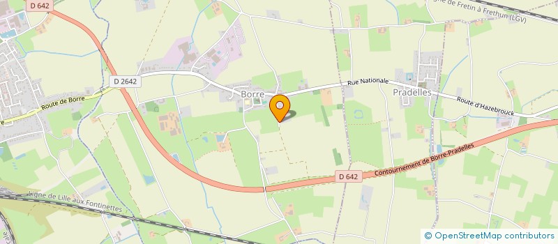 localisation de l'entreprise SCI LES LAMBRETINES  BORRE