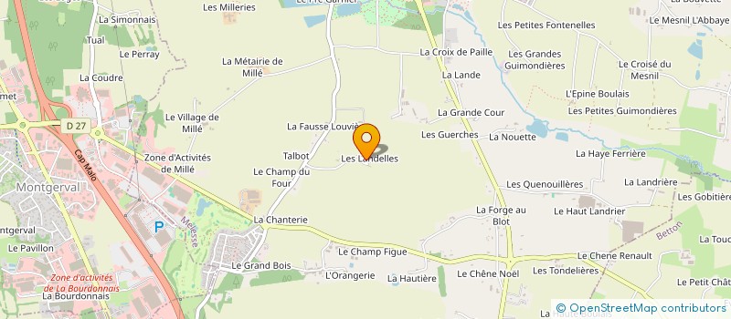 localisation de l'entreprise SCI LES LANDELLES  MELESSE