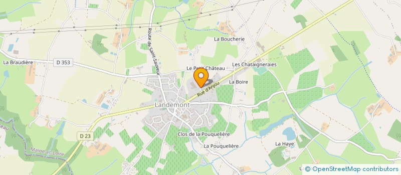 localisation de l'entreprise SCI LES LANDES à MONTREVAULT-SUR-EVRE
