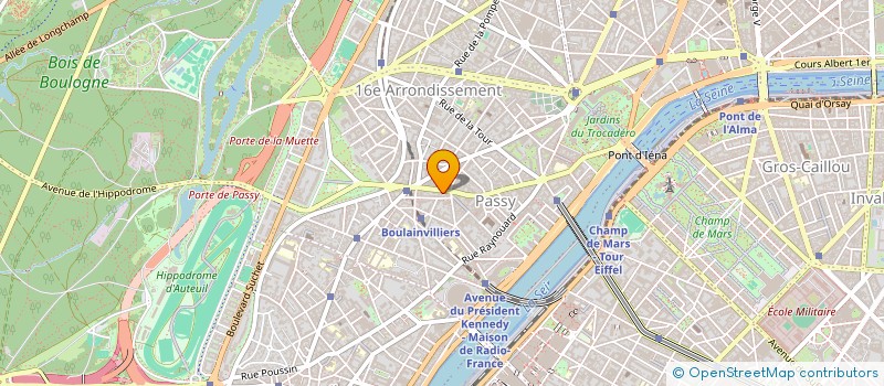 localisation de l'entreprise SCI LES LANDES à PARIS