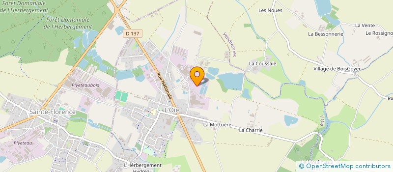 localisation de l'entreprise SCI LES LANDES à L' OIE