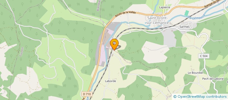 localisation de l'entreprise SCI LES LANDES  SAINT FRONT SUR LEMANCE