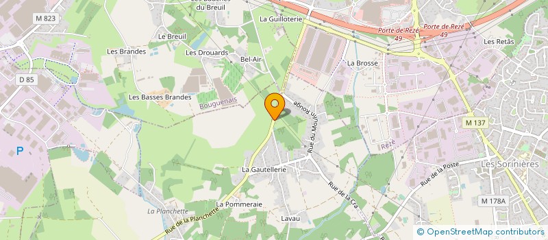 localisation de l'entreprise SCI LES LANDES à PONT-SAINT-MARTIN