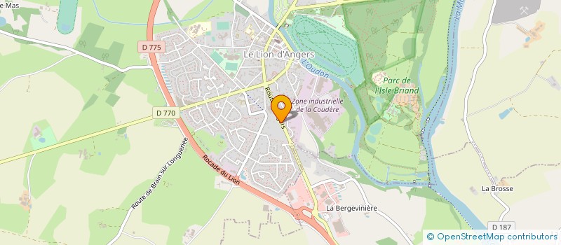 localisation de l'entreprise SCI LES LANDES  LE LION D'ANGERS