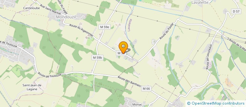 localisation de l'entreprise SCI  LES LANDES  MONDOUZIL