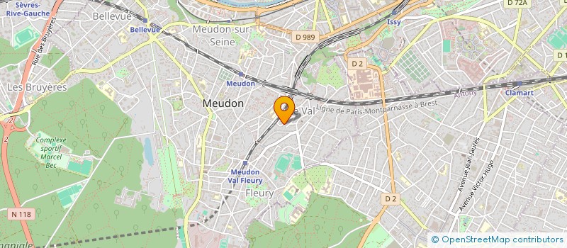 localisation de l'entreprise SCI LES LANDES à MEUDON