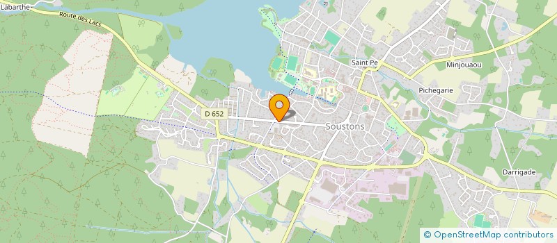 localisation de l'entreprise SCI LES LANDES  SOUSTONS