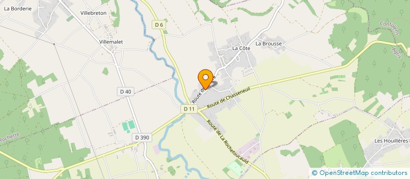 localisation de l'entreprise SCI LES LANDES à YVRAC-ET-MALLEYRAND
