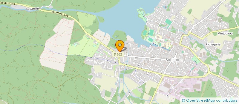 localisation de l'entreprise SCI LES LANDES  SOUSTONS