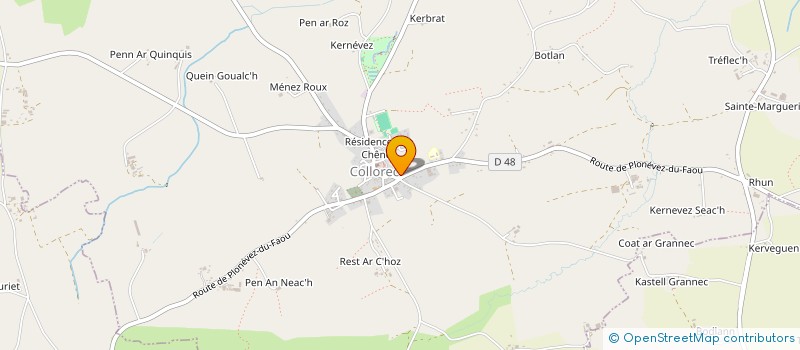 localisation de l'entreprise SCI LES LANDES CELTES  LOQUEFFRET