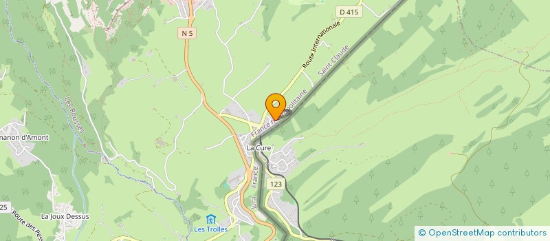 localisation de l'entreprise SCI LES LANDES DEVANT  LES ROUSSES