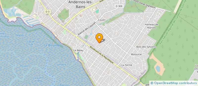 localisation de l'entreprise SCI LES LANDES DU LAGNET  ANDERNOS-LES-BAINS