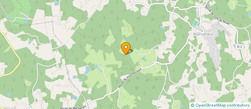 localisation de l'entreprise SCI LES LANDES II  CHAMPCEVINEL