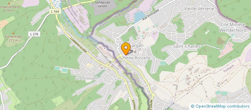 localisation de l'entreprise SCI LES LANTANAS  PETITE-ROSSELLE