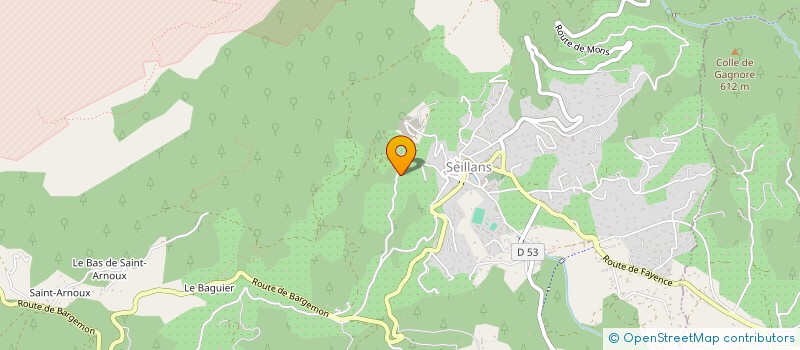 localisation de l'entreprise SCI LES LANTANAS  SEILLANS