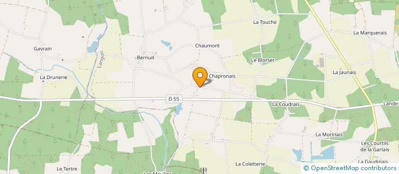 localisation de l'entreprise SCI LES LAPINS  LANGON